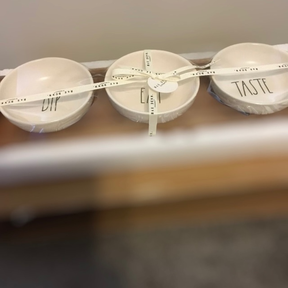 Rae Dunn Serving Dishes / Dipping (3) Bowls Set